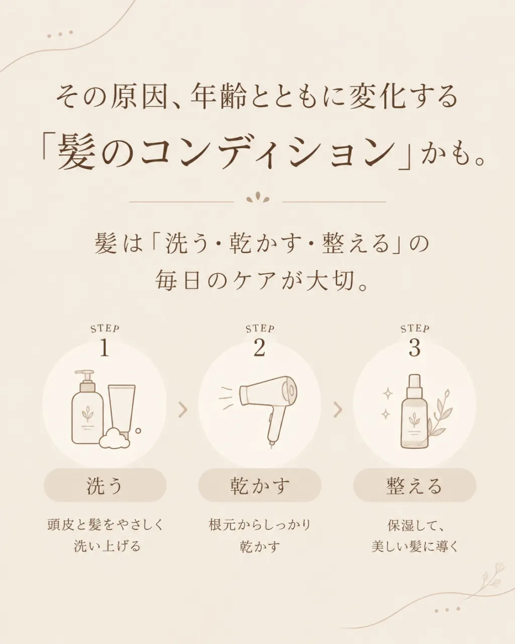 「最近、髪がまとまらない…」